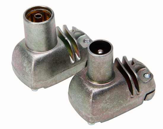 Afbeeldingen van COAX STEKKERS SET HAAKS MAN-VROUW 2 STUKS ZIGGO GEKEURD ##NML