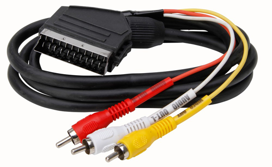 Afbeeldingen van SCART VERBINDINGSK.1XSCART 3XTULP 1,5MTR ##NML