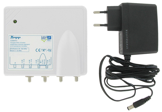 Afbeeldingen van ANTENNEVERSTERKER: 1X INGANG, 4X UITGANG, 1,2 GHZ, RETOURGESCHIKT, ZIGGO GEKEURD ##NML