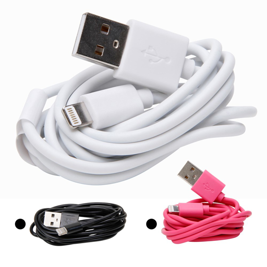 Afbeeldingen van USB-LIGHTNING 8P 1,5M CABLE COLOUR ASSOR ##NML