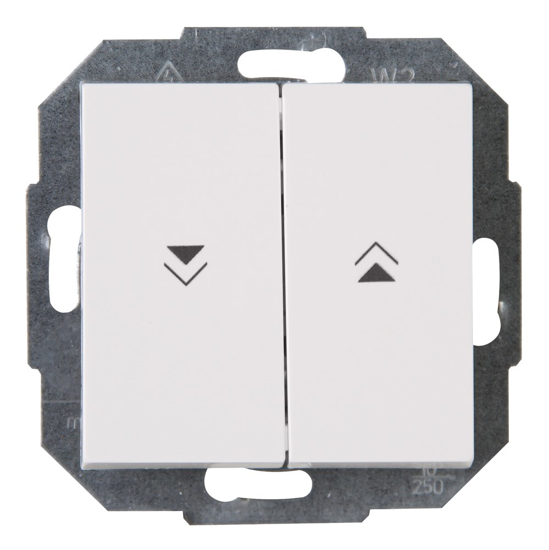 Afbeeldingen van ATHENIS WIPSCHAKELAAR JALOEZIE INBOUW HELDER WIT