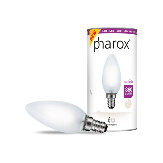 Afbeeldingen van PHAROX F-LED KAARS DIM 827 M 4W E14 - N.M.L.