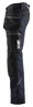 Afbeeldingen van WERKBROEK MET STRETCH EN GEREEDSCHAPSZAKKEN DONKER MARINEBLAUW/ZWART C54 159013438699C54