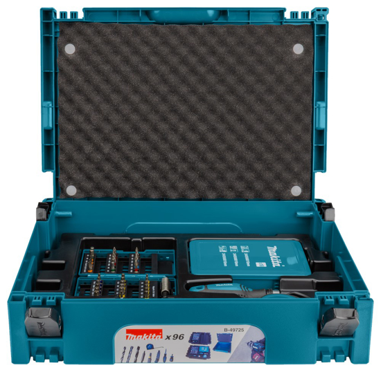 Afbeeldingen van MAKITA BOREN/SCHROEFBITSET 96 DLG IN M-BOX1 B-49725 OP=OP