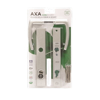 Afbeeldingen van AXA VEILIGHEIDSBESLAG CURVE PLUS SMAL SKG*** KRUK+KRUK BLOK ANTI-KERNTREK PC92 F1