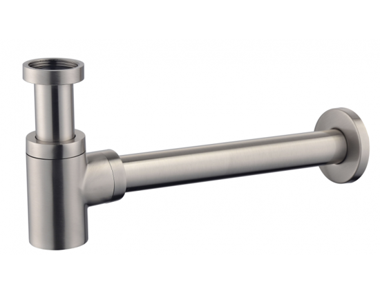 Afbeeldingen van STAR SIFON LAAG GEBORSTELD STAAL 5/4" X 32MM