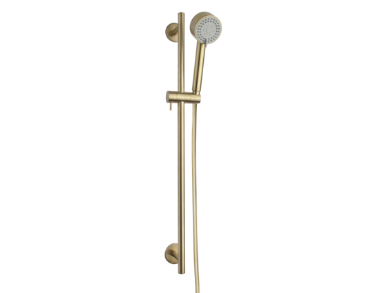 Afbeeldingen van CADANS GLIJSTANGSET GEBORSTELD MESSING 72CM 