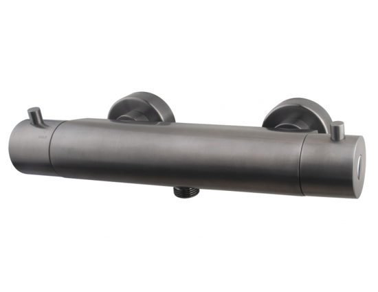 Afbeeldingen van CARAL COUL TOUCH THERMOSTATISCHE DOUCHEMENGKRAAN GUNMETAL 15CM