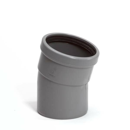 Afbeeldingen van PVC BOCHT MANCHETVERBINDING 1XMOF 15GRADEN 125MM