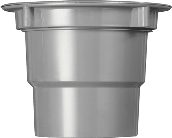 Afbeeldingen van PVC BAKGOOT UITLOOP MET WARTEL GRIJS 70/80MM