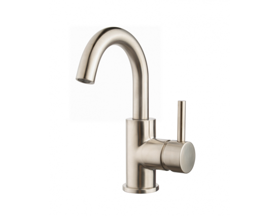 Afbeeldingen van CARAL WASTAFELKRAAN MET DRAAIBARE UITLOOP GEBORSTELD STAAL