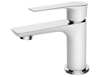 Afbeeldingen van CASMA EENHENDEL WASTAFELKRAAN WIT/CHROOM