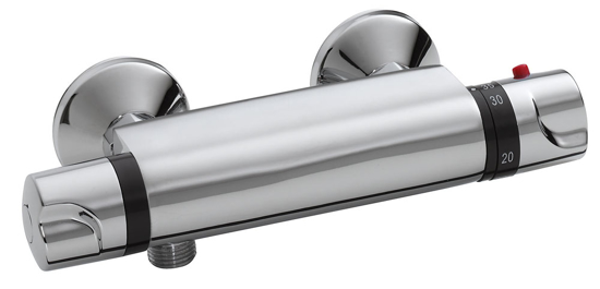 Afbeeldingen van UNIVERSELE THERMOSTATISCHE DOUCHEMENGKRAAN CHROOM 12CM