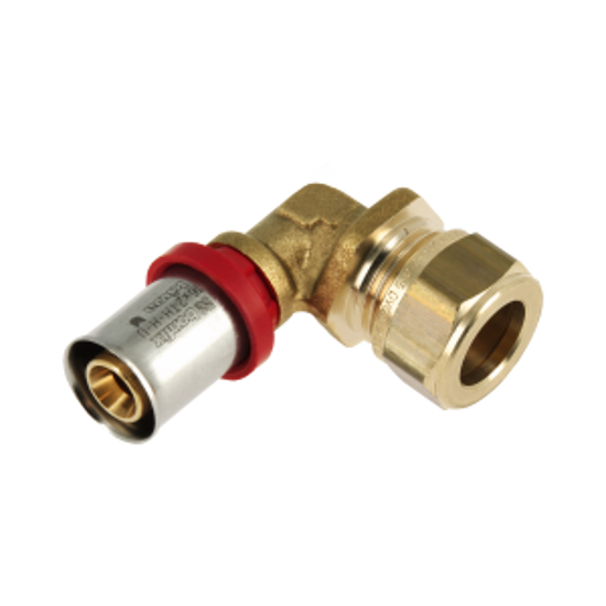 Afbeeldingen van BONFIX ALU-PERS KNIE VERLOOPKOPPELING 16 X 15 MM KNEL