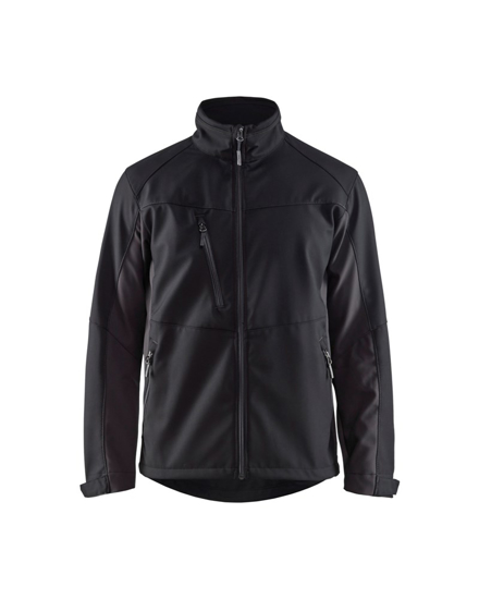 Afbeeldingen van SOFTSHELL JACK ZWART/DONKERGRIJS XL 495025169998XL