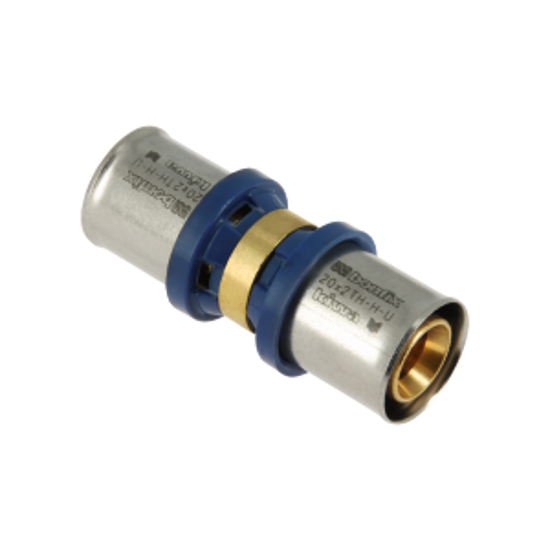 Afbeeldingen van BONFIX ALU-PERS RECHTE KOPPELING 20 X 20 MM