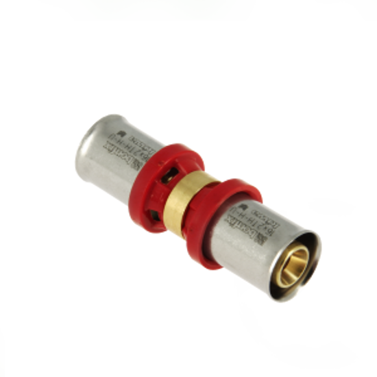 Afbeeldingen van BONFIX ALU-PERS RECHTE KOPPELING 16 X 16 MM