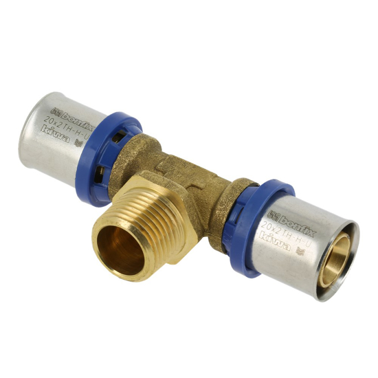 Afbeeldingen van BONFIX ALU-PERS T-STUK 20 X 1/2" BUI X 20 MM