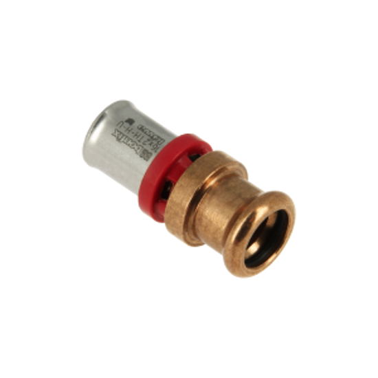 Afbeeldingen van BONFIX ALU-PERS RECHTE VERLOOPKOPPELING 16 X 15 MM M-PRESS