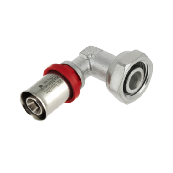 Afbeeldingen van BONFIX ALU-PERS VERTINDE KNIEKOPPELING CONISCH 1/2" BI X 16 MM