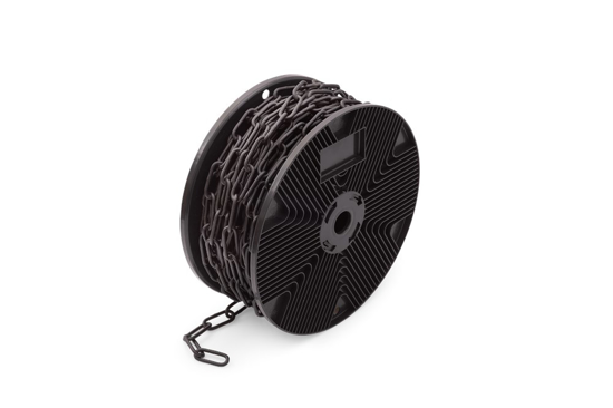 Afbeeldingen van DX VOETKETTING TYPE 763 4MM VERZINKT ZWART (ROL 30 MTR)