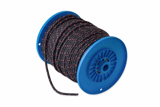 Afbeeldingen van DX TRIMLIJN 6MM ZWART-ROZE (ROL 100MTR)