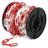 Afbeeldingen van DX KUNSTSTOF KETTING 6MM ROOD/WIT (ROL 25 MTR)