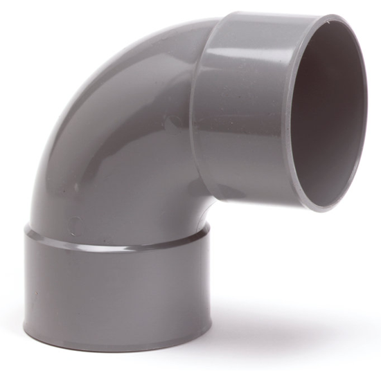 Afbeeldingen van PVC BOCHT LIJMVERBINDING 2XMOF 90GRADEN 160MM