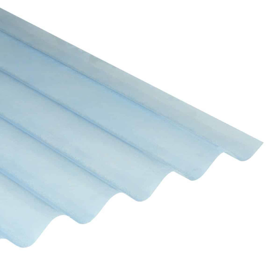 Afbeeldingen van POLYESTER GOLFPLAAT 177/51 DOORZICHTIG NATUREL 110X214CM