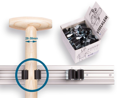 Afbeeldingen van PRAX STEELKLEM ROND 35 MM.