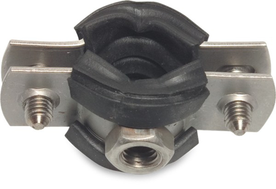 Afbeeldingen van OPHANGBEUGEL STAAL GEGALVANISEERD TYPE 2-DELIG M8/M10 X 38-43 MM