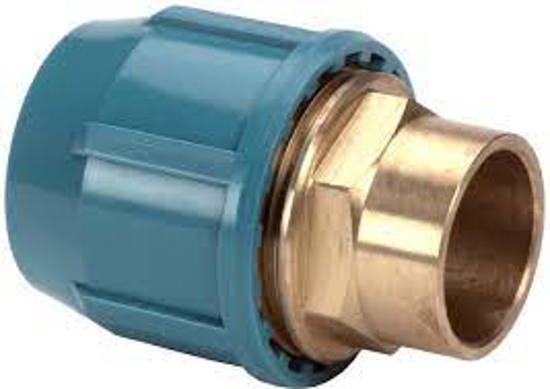 Afbeeldingen van DRUK PE KOPPELING OVERGANG SOLDEER 25X22MM