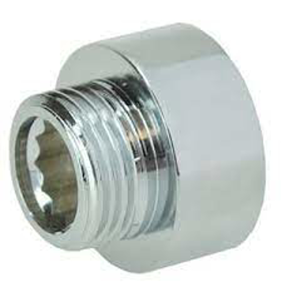 Afbeeldingen van KRAANVERLENGKOPPELING CHROOM 3/4" X 10MM