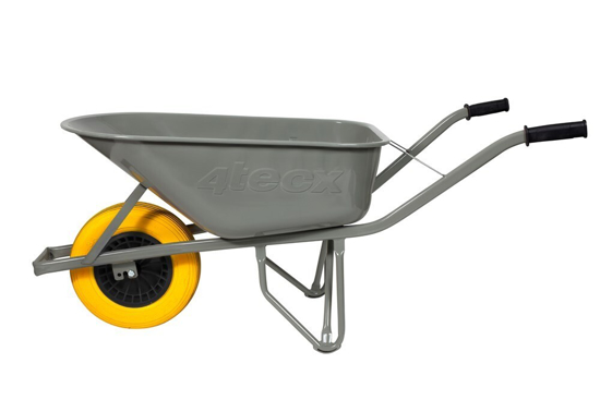 Afbeeldingen van KRUIWAGEN 80 LITER MET ANTI-LEKBAND GRIJS 4T