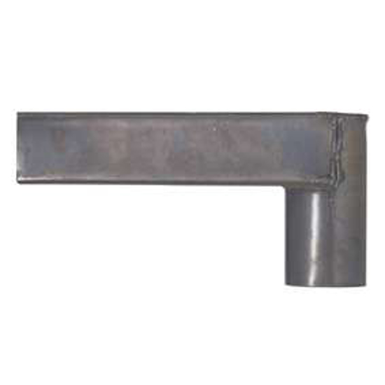 Afbeeldingen van PLATDAKAFVOER LOOD KIEZELBAK STADSUITLOOP 80MM 600X800MM