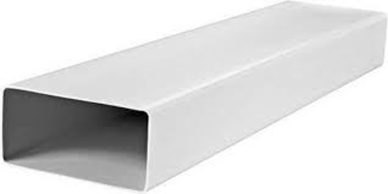 Afbeeldingen van LUCHTAFVOER, PLAT, BUIS 110 X 54MM. LENGTE 100CM. DHZ