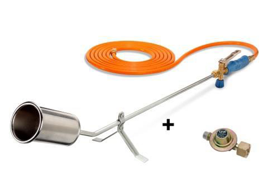 Afbeeldingen van CFH ONKRUIDBRANDER/DAKBRANDER GV900 MET 5MTR. SLANG VOOR AANSLUITING OP LOSSE GASFLES