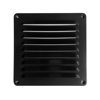 Afbeeldingen van SCHOEPENROOSTER ALUMINIUM ZWART 195X195MM