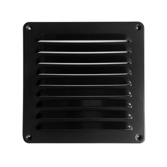 Afbeeldingen van SCHOEPENROOSTER ALUMINIUM ZWART 195X195MM