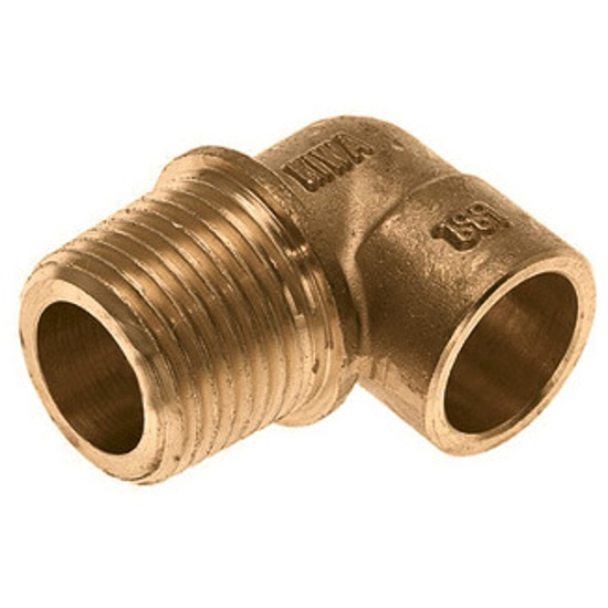 Afbeeldingen van MESSING SOLDEER KNIE CONISCH 1/2"BUI X 12MM