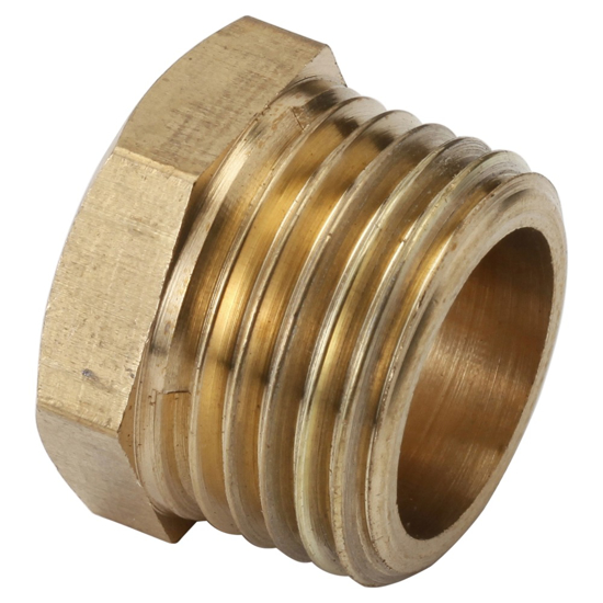 Afbeeldingen van MESSING GASDRAAD VERLOOPRING 1/2"BUI X 1/4"BI