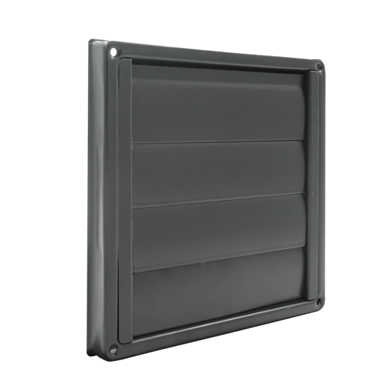 Afbeeldingen van LAMELLENROOSTER RVS 304 ZWART RAL7021 Ø100MM