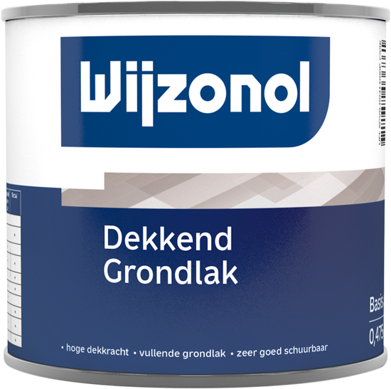 Afbeeldingen van WIJZONOL DEKKEND GRONDLAK VOOR BUITEN BASIS WIT 475ML