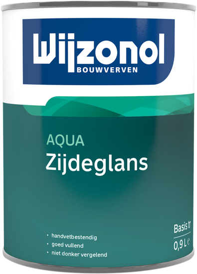 Afbeeldingen van WIJZONOL AQUA ZIJDEGLANSLAK BASIS TRANSPARANT 900ML
