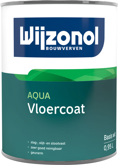 Afbeeldingen van WIJZONOL AQUA VLOERCOAT MAT BASIS WIT 950ML