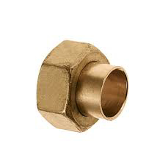 Afbeeldingen van MESSING SOLDEER 2-DELIGE RECHTE KOPPELING 3/4"BI X 15MM