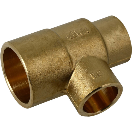 Afbeeldingen van MESSING SOLDEER T-STUK 28 X 22 X 22