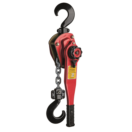 Afbeeldingen van DELTA RED - PREMIUM SJORTAKEL MET SCHEEPSWERF HAKEN - 3 TON - MET 1,5 METER HIJSHOOGTE - LC 60 KN