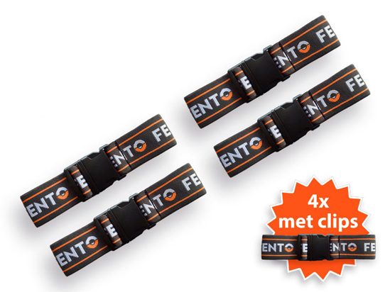 Afbeeldingen van SET ELASTIEKEN MET CLIP VOOR FENTO KNIEBESCHERMER 400 EN 400 PRO / MAX