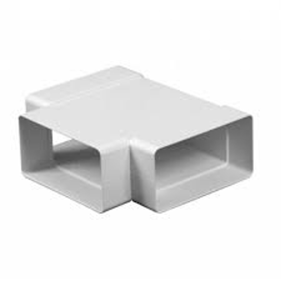 Afbeeldingen van LUCHTAFVOER, PLAT, T-STUK 110 X 54MM (100MM)